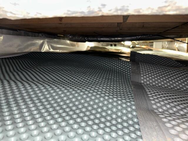 Drainage Matting Installed