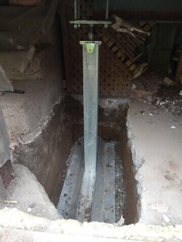 Upper bracket attached