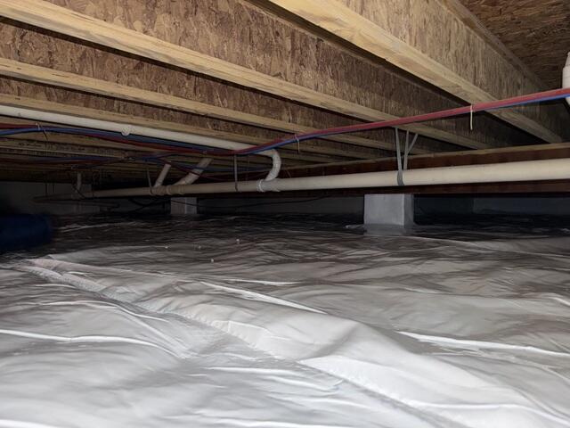 Soda Blasting and Encapsulating the Crawl Space