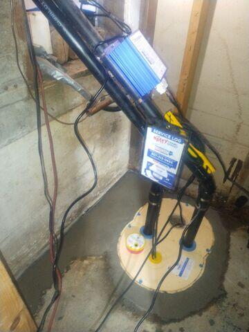 Completed TripleSafe© Basement Waterproofing System