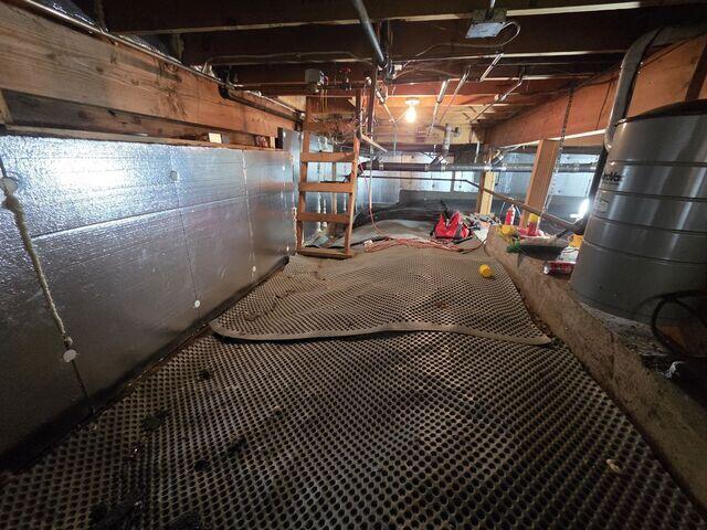 Crawl Space Encapsulation In Progress