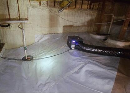 SuperSump Pump and SaniDry Sedona Placement