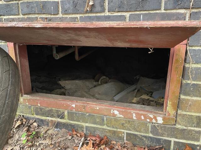 Old Crawl Space Door