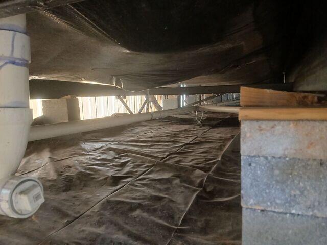 Crawl Space During Inspection