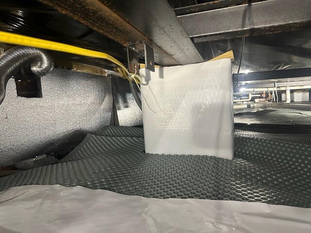 Drainage Matting Installed