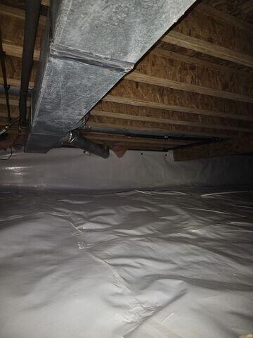 Harmful Moisture in a Crawlspace