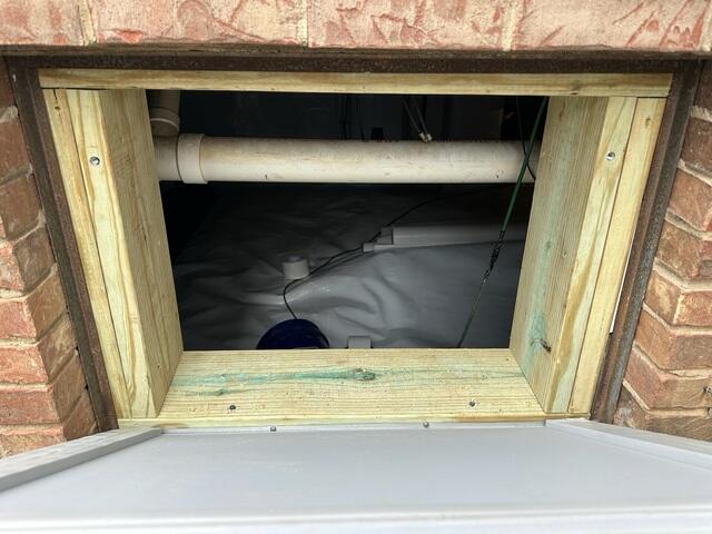 Crawl Space Door Frame