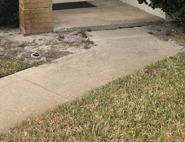 Settling Concrete Walkway