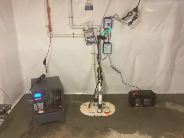 SaniDry Sedona Dehumidifier & TripleSafe Sump Pump