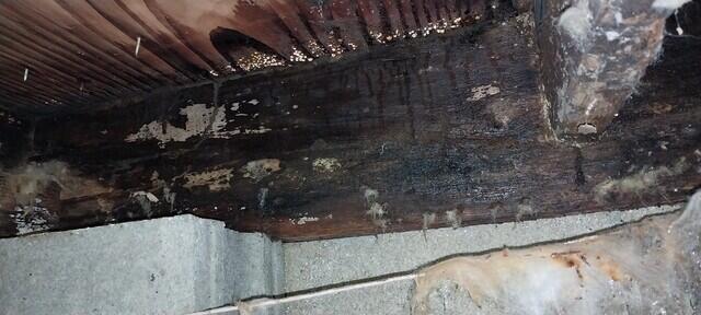 Rim Joist Soaked and Rotten