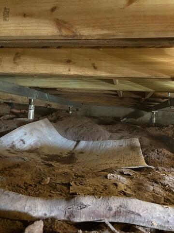 Crawl Space During Inspection