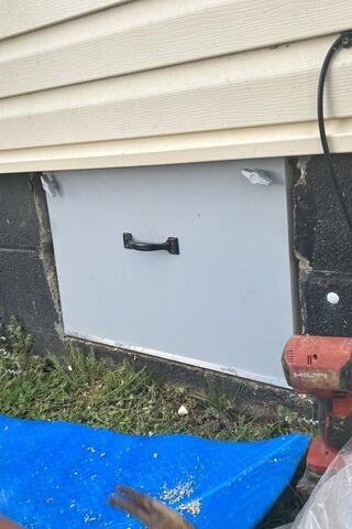 New Crawl Space Door