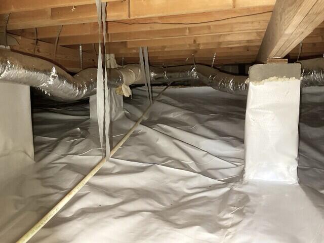 Piers Wrapped With Wallie Eliminate Condensation