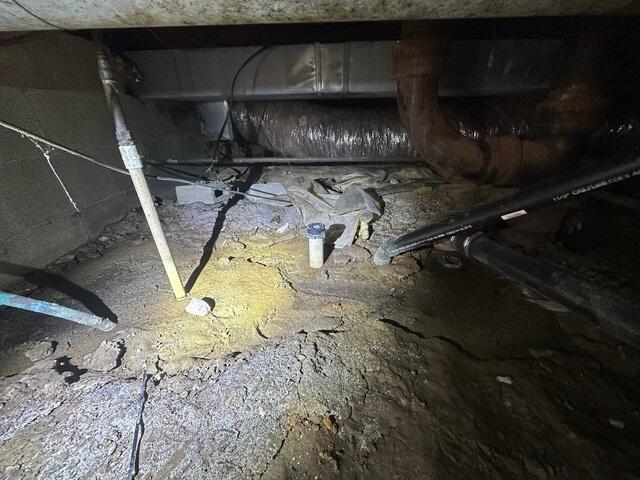 Crawl Space During Inspection