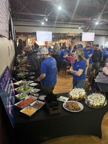 Food Buffet at Our Company Meeting!