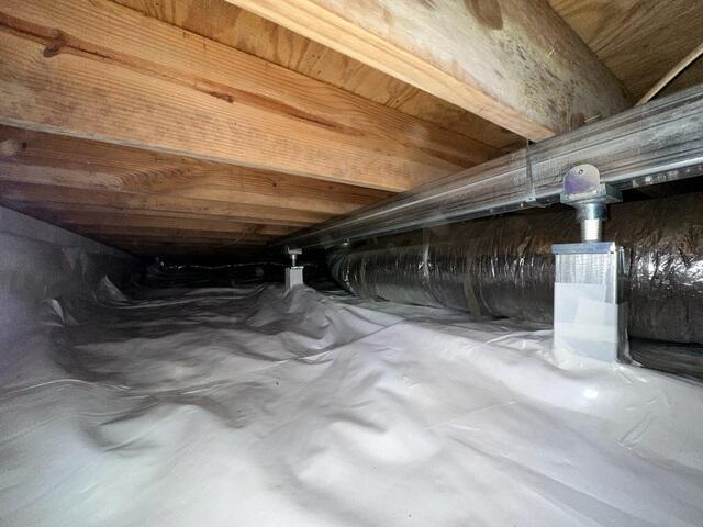 CleanSpace Vapor Barrier and SmartJacks Installed