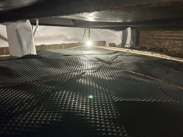 Drainage Matting Installed