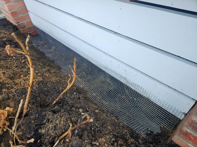 Dig & Install Hardware Cloth