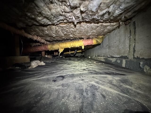 Before Photo Of Crawl Space