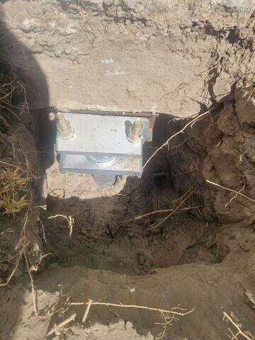 Complete Helical Pier Installation