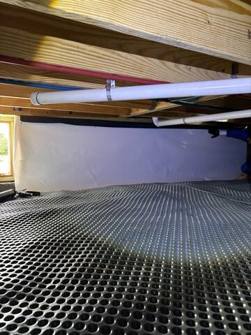 Drainage Matting is Installed