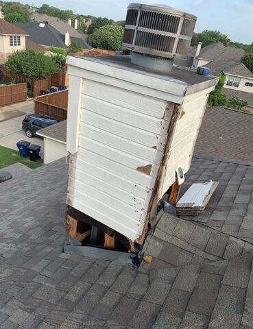 Chimney Inspection and Siding Removal in Frisco, TX - Storm Damage