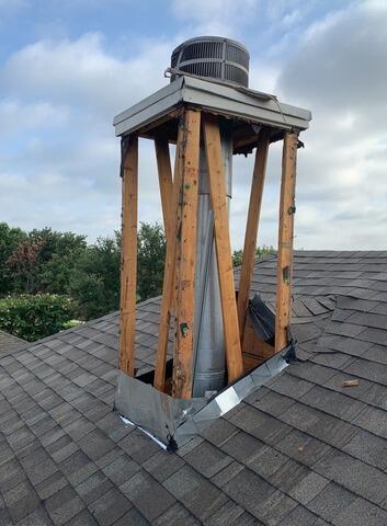 Chimney Structural Repair in Frisco, TX - Damaged Wood Replacement