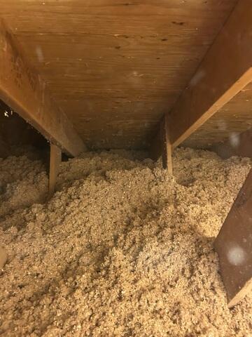 New Cellulose Attic Insulation