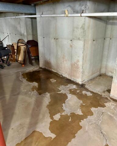 Water All Over Basement Floor