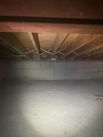 Unprotected Crawl Space