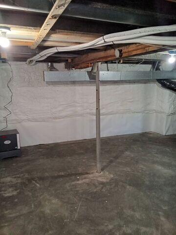 Waterproofed Basement