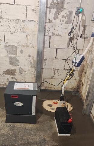 SaniDry Sedona & TripleSafe Sump Pump