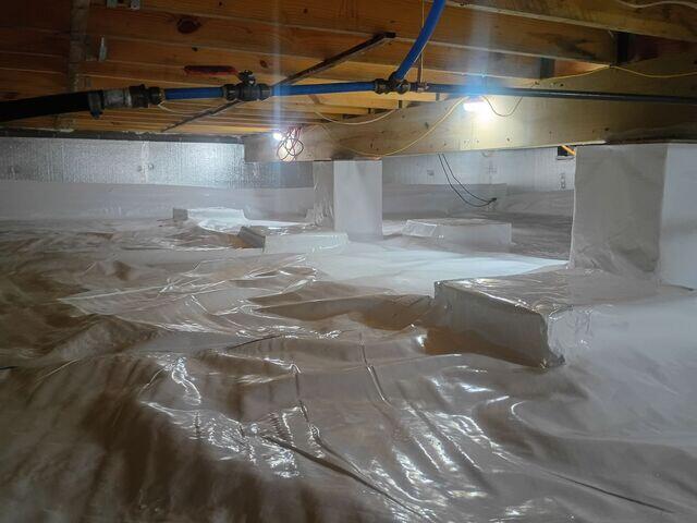 Finished Crawl Space Encapsulation in West Harrison, IN
