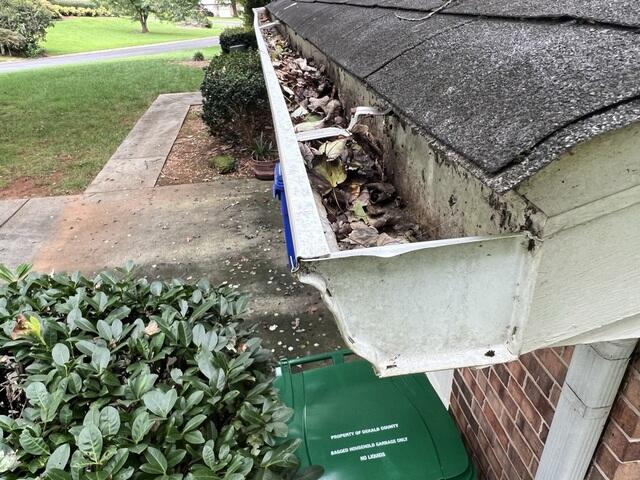 Gutter debris needs a solution