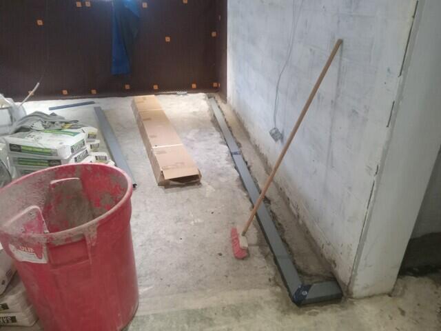 Waterguard installed in treench