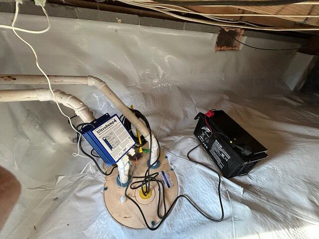 TripleSafe Sump Pump Installed