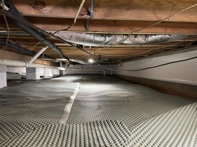 Drainage Matting Installed