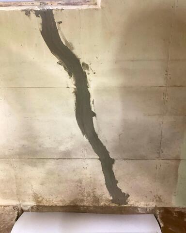 Crack Pluged and Patched