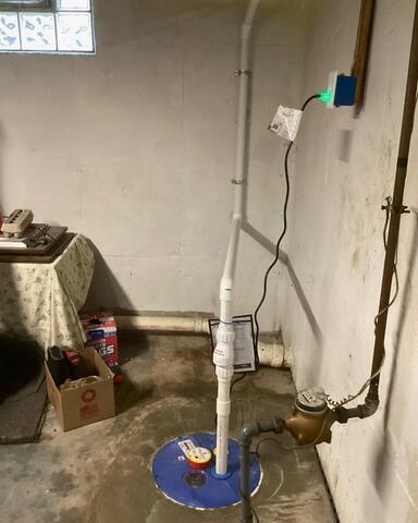 New Sump Pump Added