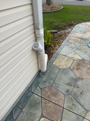 Buried Downspout