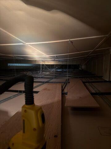 Inspecting the attic