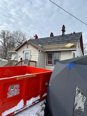 Inspected decking and now on to installing roof