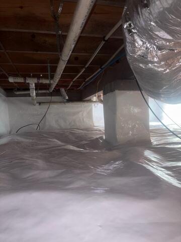 Eliminating Condensation on the Porous Concrete Piers