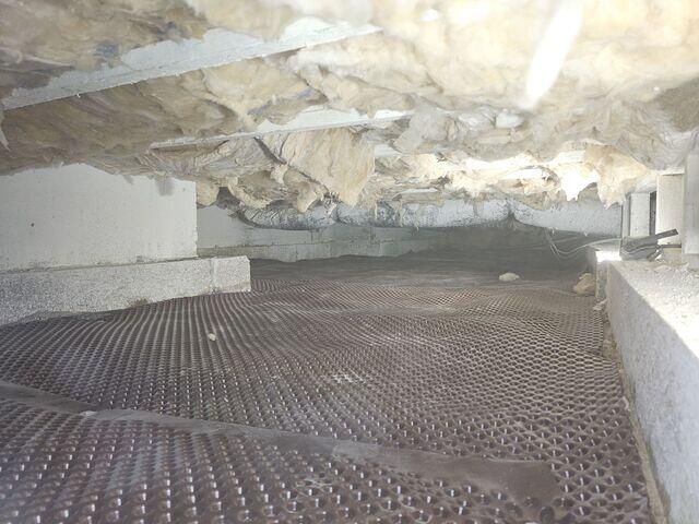 Drainage Matting Below the CleanSpace