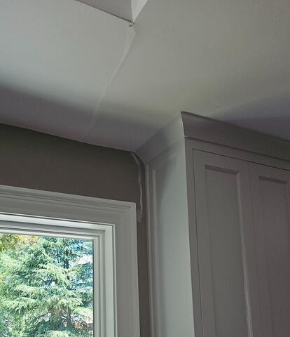 Ceiling and Wall Crack