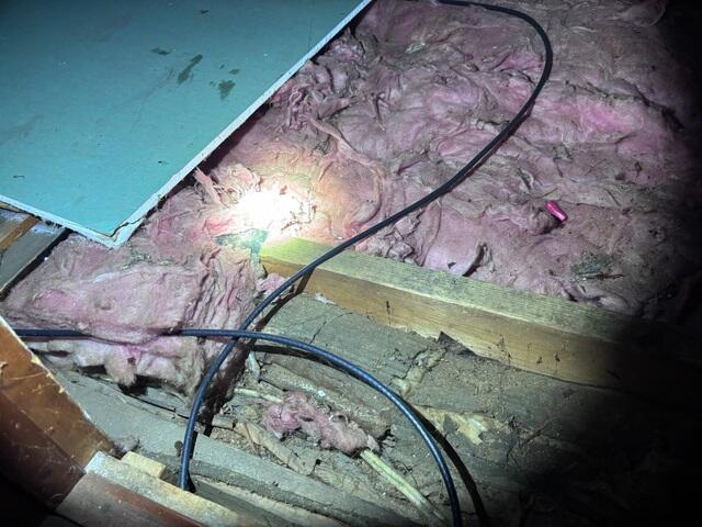 Old Fiberglass Insulation