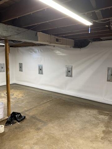 Wall Anchors Installed to Secure the Foundation