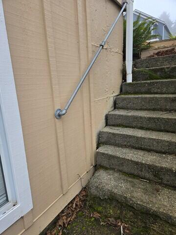 Downward Slope Into Basement