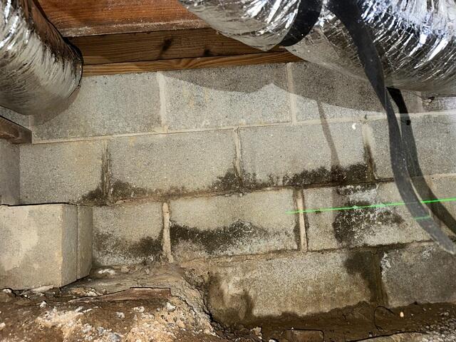Water Seepage in the Concrete Foundation