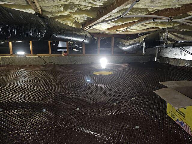 Drainage Matting Installed